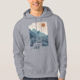 Bärennatur Landschaft Hoodie