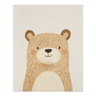 Bärenposter, Niedliches Kinderzimmer, Einrichtung  Poster