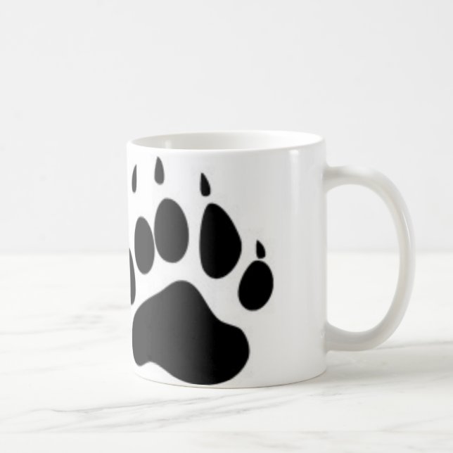 Bärenpranke-Druck Tasse (Rechts)