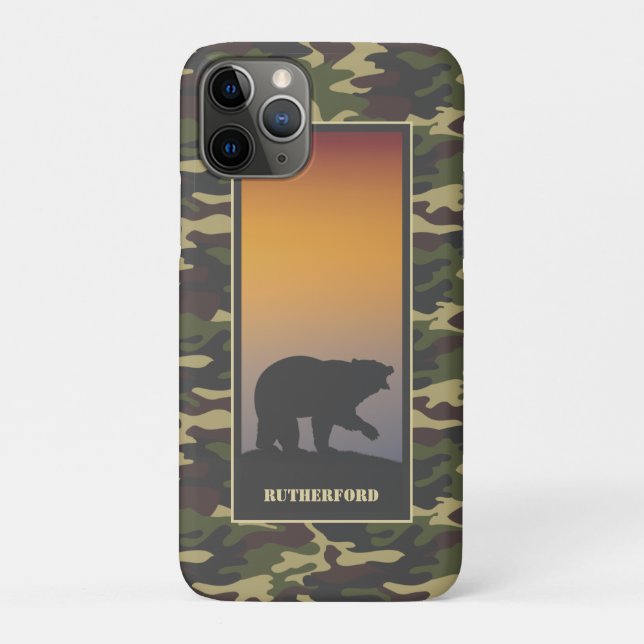 Bärenrost und Camouflage Case-Mate iPhone Hülle (Rückseite)