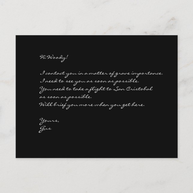 Bären's Grube "Gus braucht dich..." Postkarte (Vorderseite)