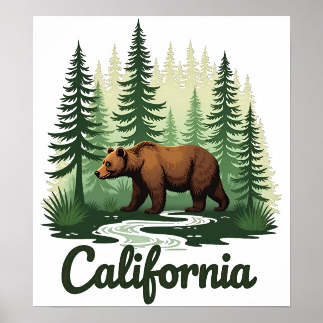 Bärensanctuary california poster (Vorne)