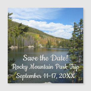 Bärensee am Rocky Mountain Save the Date Magnetkarte