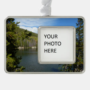 Bärensee im Rocky Mountain National Park Rahmen-Ornament Silber