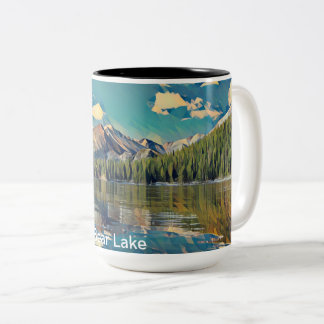 Bärensee im Rocky Mountain Nationalpark, Colorad Zweifarbige Tasse