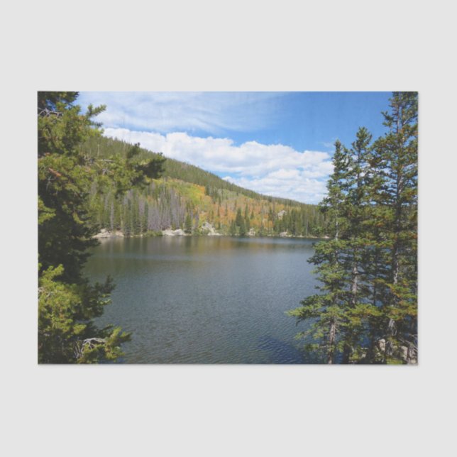 Bärensee im Rocky Mountain Nationalpark Seidenpapier (Vorderseite)
