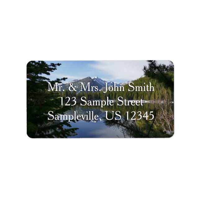 Bärensee-Reflektion III Adressaufkleber (Vorne)