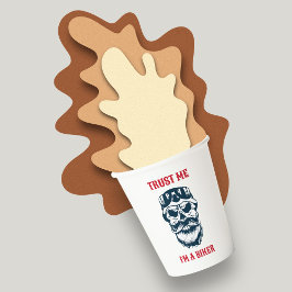 Bärenskull | Motorrad | Vertrau mir, ich bin Fahrr Pappbecher