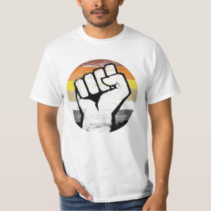 Bärenstolz-Faust-Kreis-Druck T-Shirt