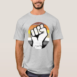 Bärenstolz-Faust-Kreis-Druck T-Shirt