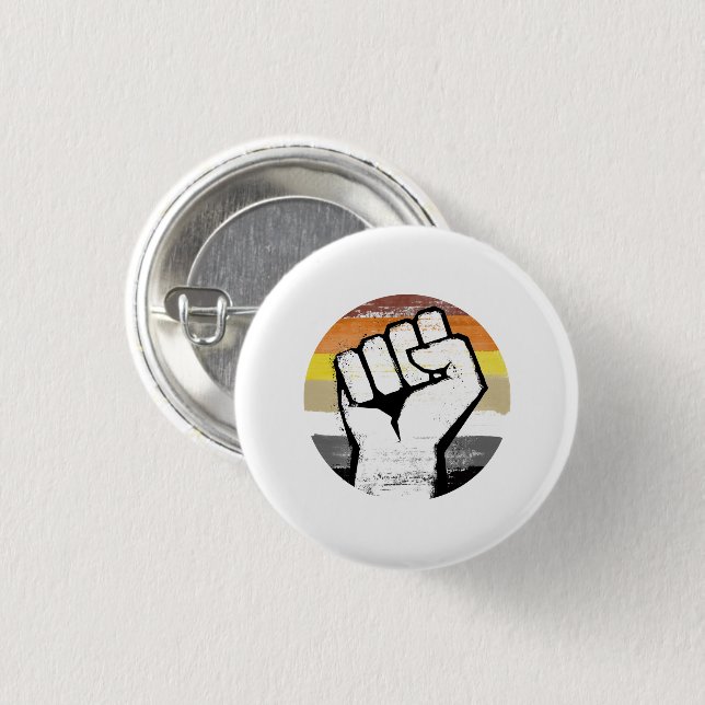 Bärenstolz Faustkreislaufdruck Button (Vorne & Hinten)