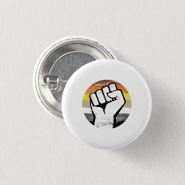 Bärenstolz Faustkreislaufdruck Button (Vorne & Hinten)