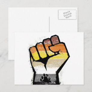 Bärenstolz-Pfotenfaust Postkarte