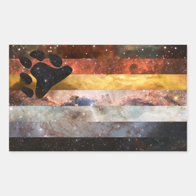 Bärenstolz-Sticker Rechteckiger Aufkleber (Vorderseite)