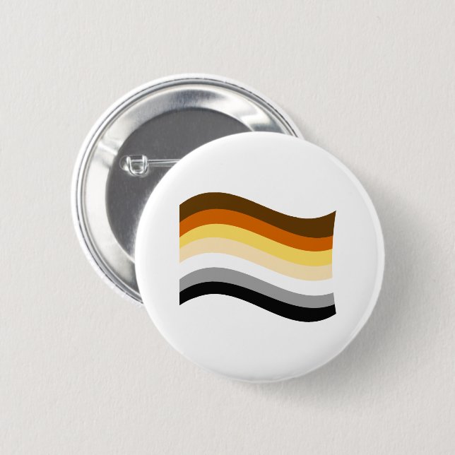 Bärenstolz-Wellenflagge Button (Vorne & Hinten)