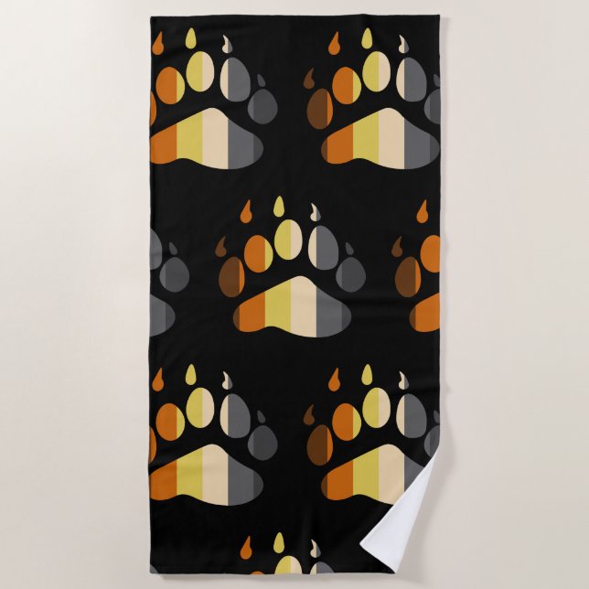 Bärenstreifen Strandtuch (Vorderseite)