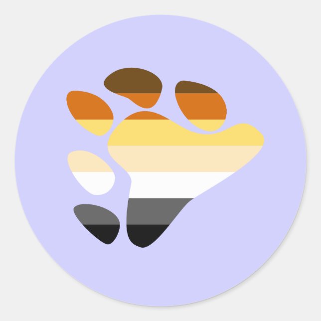 Bärensymbol Runder Aufkleber (Vorderseite)