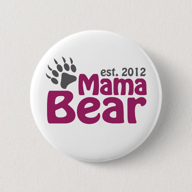 Bärentatze 2012 Mutter- Button (Vorderseite)