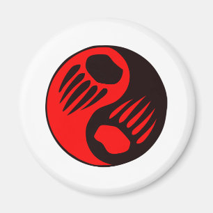 Bärentatze Yin Yang Magnet
