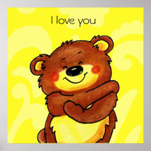 Bärenumarmposter Poster