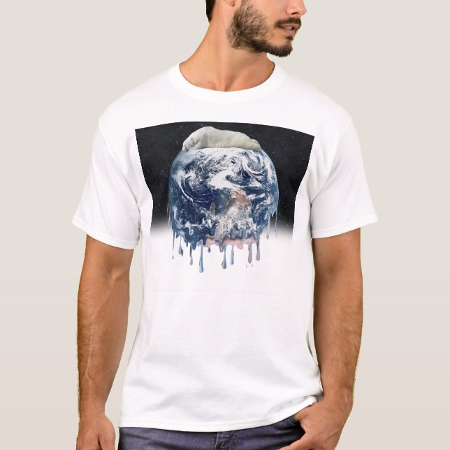 Bärenumarmung der Erde (mit halbem Universum-Hinte T-Shirt (Vorderseite)