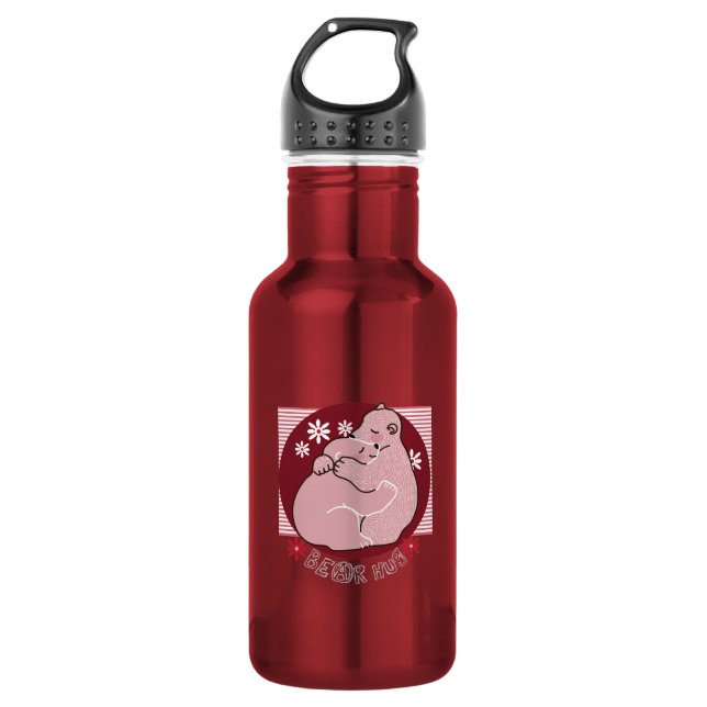 Bärenumarmung Trinkflasche (Vorderseite)