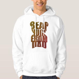  "Bärenumarmungen von Papa" Teddybär-förmige Typog Hoodie