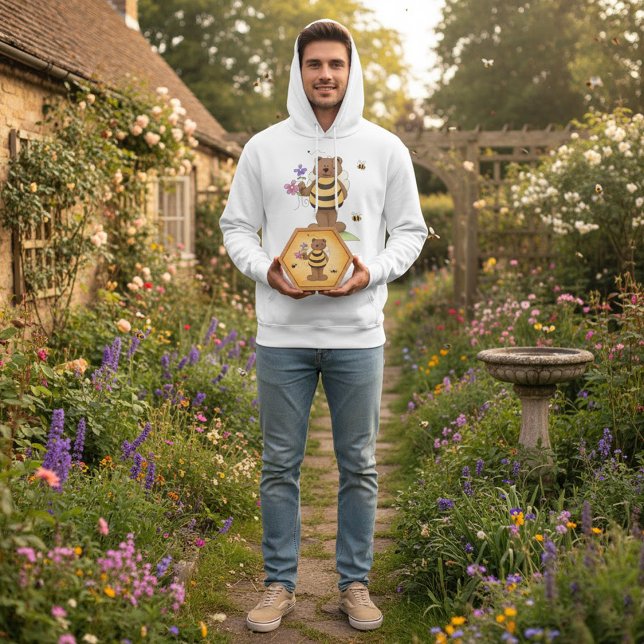 Bärenverkleidung mit Blume Hoodie (Von Creator hochgeladen)