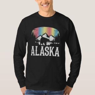 Bärenwald Alaska Nordlichter Alaska T-Shirt
