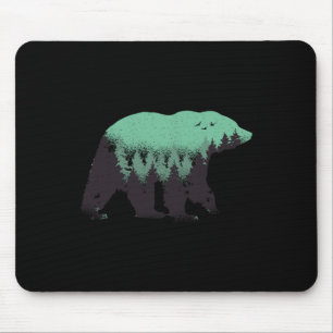 Bärenwald Natur Grizzly Wandern Outdoor Jagd Mousepad