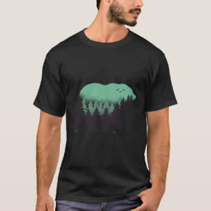 Bärenwald Natur Grizzly Wandern Outdoor Jagen T-Shirt