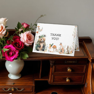 Bärenwald Niedliche Tiere Hirschwald Geburtstag Karte