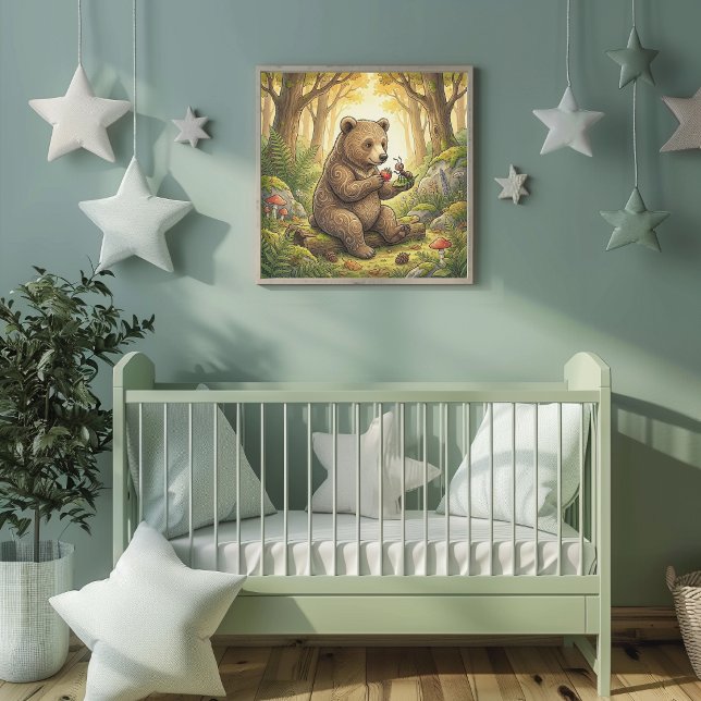 Bärenwald-Tiere-Nursery-Poster Poster (Von Creator hochgeladen)