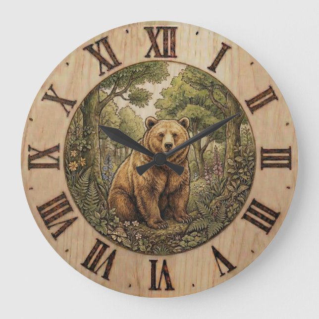 Bärenwald-Wanduhr Große Wanduhr (Vorderseite)