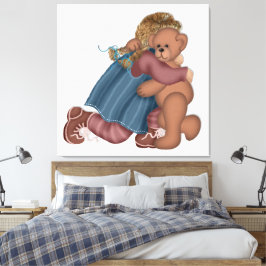 Bärenwall Liebe Art Canvas Print Leinwanddruck