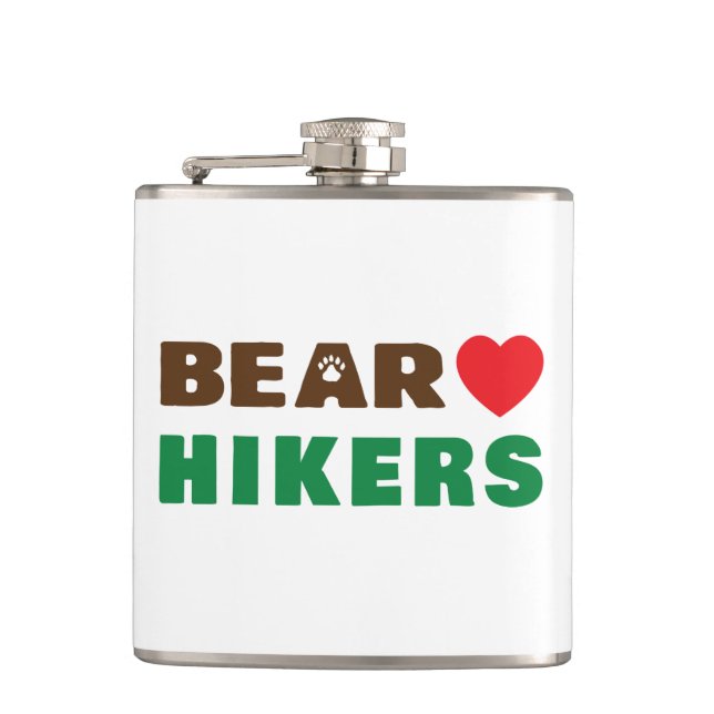 Bärenwanderer Flachmann (Vorderseite)