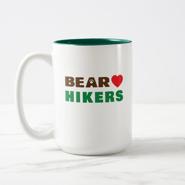 Bärenwanderer Zweifarbige Tasse (Links)