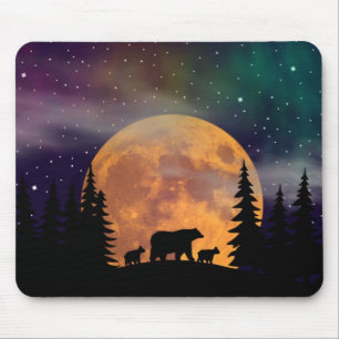 Bärenwanderung - Silhouette Mousepad