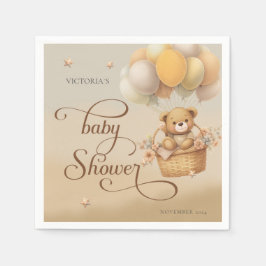 Bärenwarte Babydusche Papier Napkin Serviette