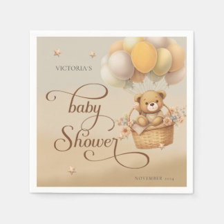 Bärenwarte Babydusche Papier Napkin Serviette