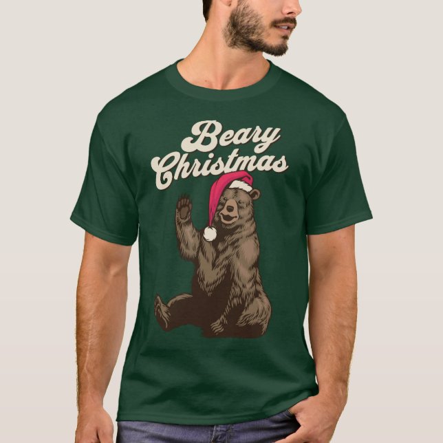 Bärenweihnachtsfest, Grizzlybär T-Shirt (Vorderseite)
