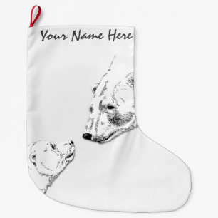 Bärenweihnachtsfest Strumpf Custom Polar Bear Stru Großer Weihnachtsstrumpf
