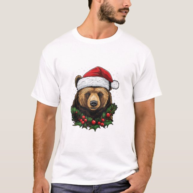 Bärenweihnachtslicht T-Shirt (Vorderseite)