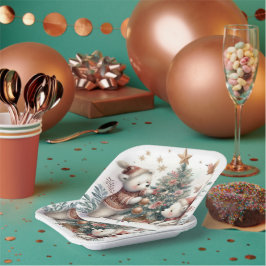 Bärenweihnachtszeit 1 pappteller