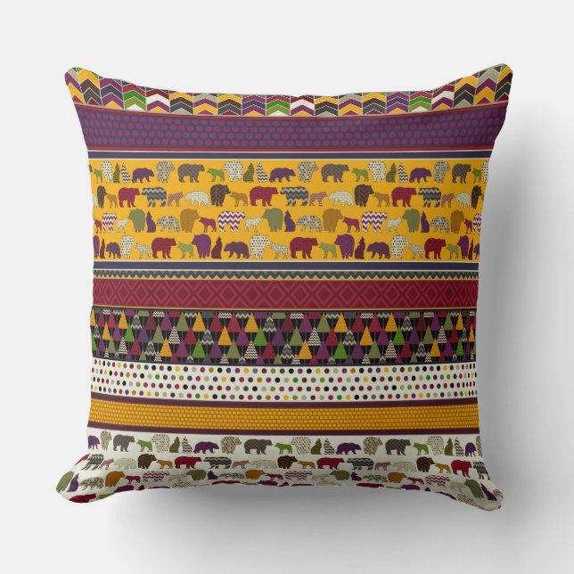 Bärenwolf Kissen (Vorderseite)