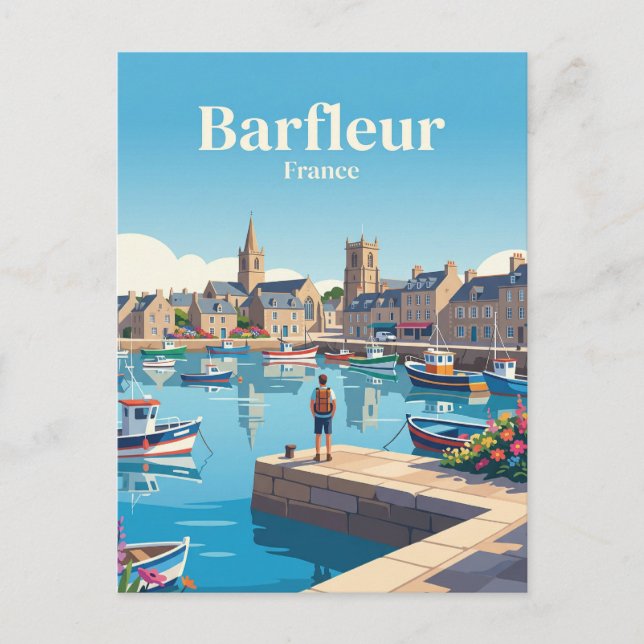 Barfleur Frankreich Postkarte (Vorderseite)