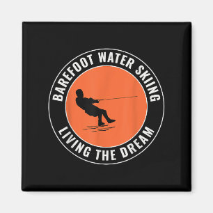 Barfuß Barfuß Wasserskilauf Motorboot Wasser Magnet