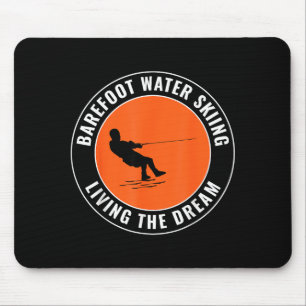 Barfuß Barfuß-Wasserskilauf Motorboot Wasser Mousepad
