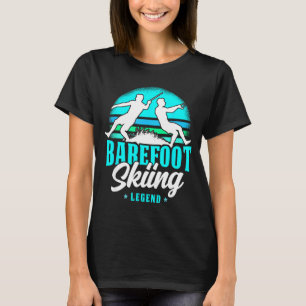 Barfuß-Ski-Legende Retro-Stil Wassersport T-Shirt