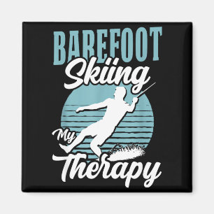 Barfußskifahren ist mein Therapie-Wassersport-See- Magnet